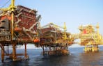 Oil platform, Mumbai, India