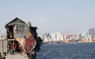 Shanties along the South Port district in Manila Bay
