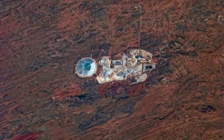 Aerial view of a mine in Australia
