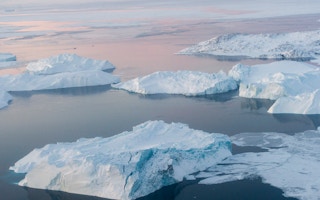 Icebergs in Ilulissat Icefjord, Greenland