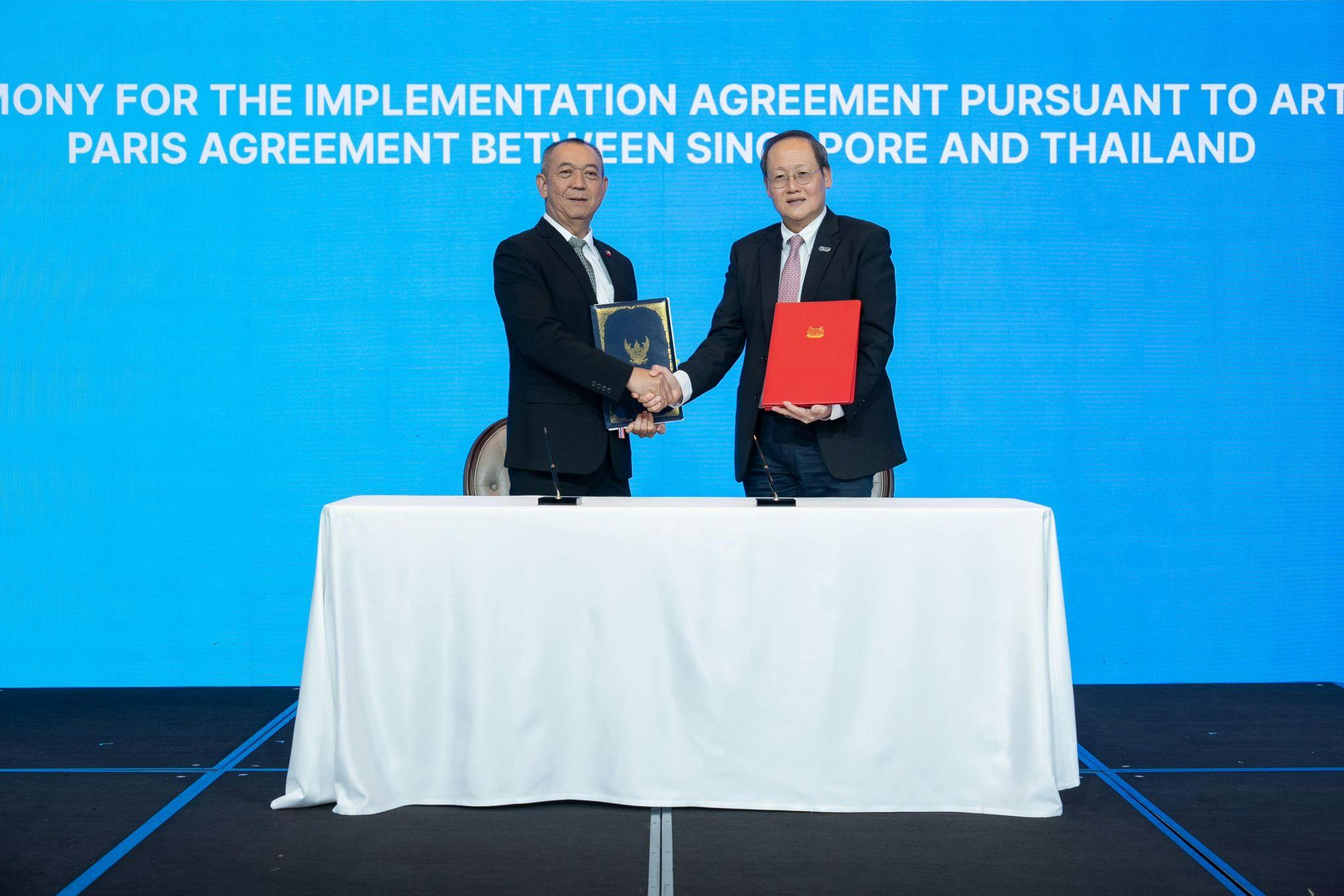 Thailand-Singapore Article 6 implementation agreement signing