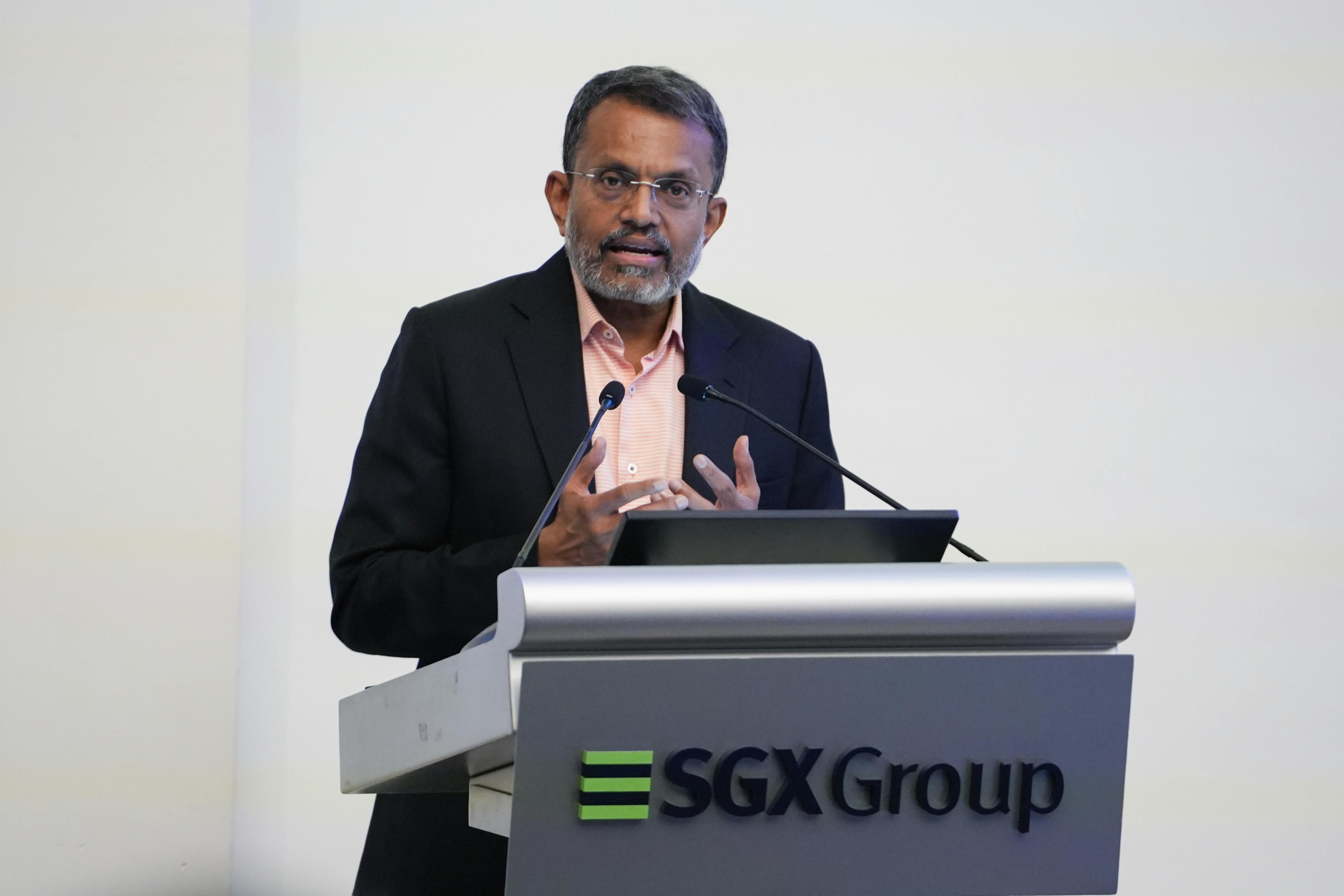 Ravi Menon at SGX Centre on 18 May 2026