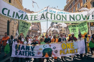 climate change march in vatican city 2015