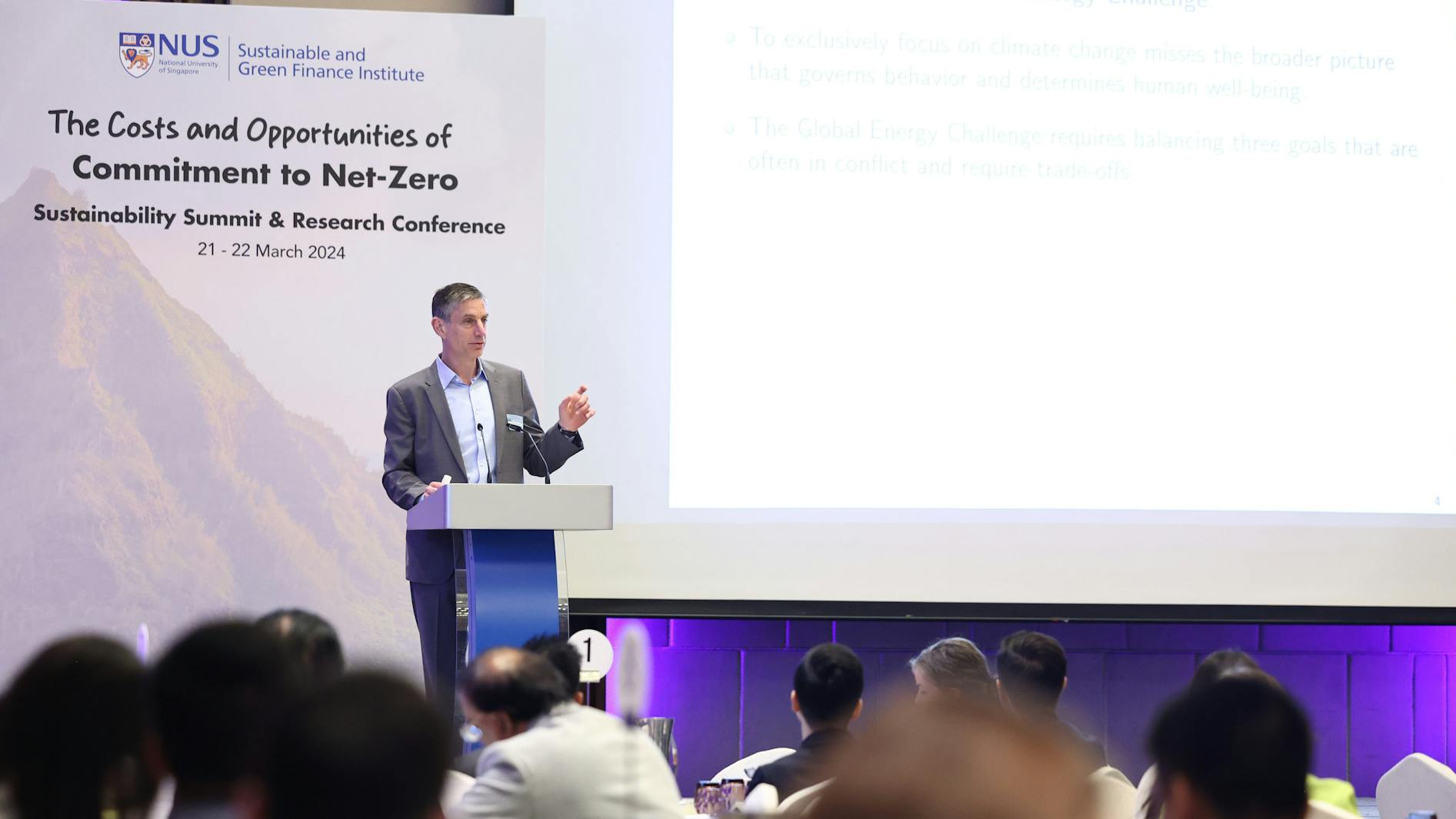 Prof Michael Greenstone at NUS SGFIN 2024