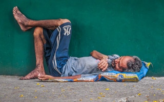 homeless man manila