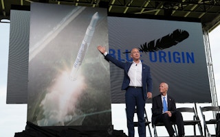 Jeff Bezos, founder and CEO of Blue Origin
