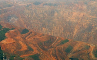 open pit mine in central Cebu, Philippines