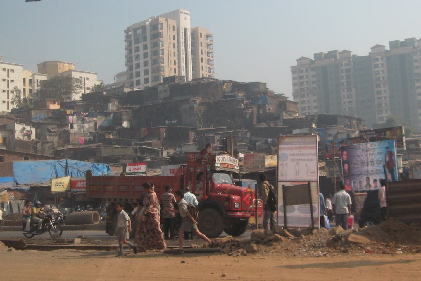slum in Mumbai, India
