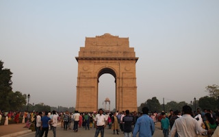 India Gate war memorial in New Delhi, India