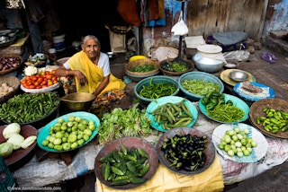 Market lady India