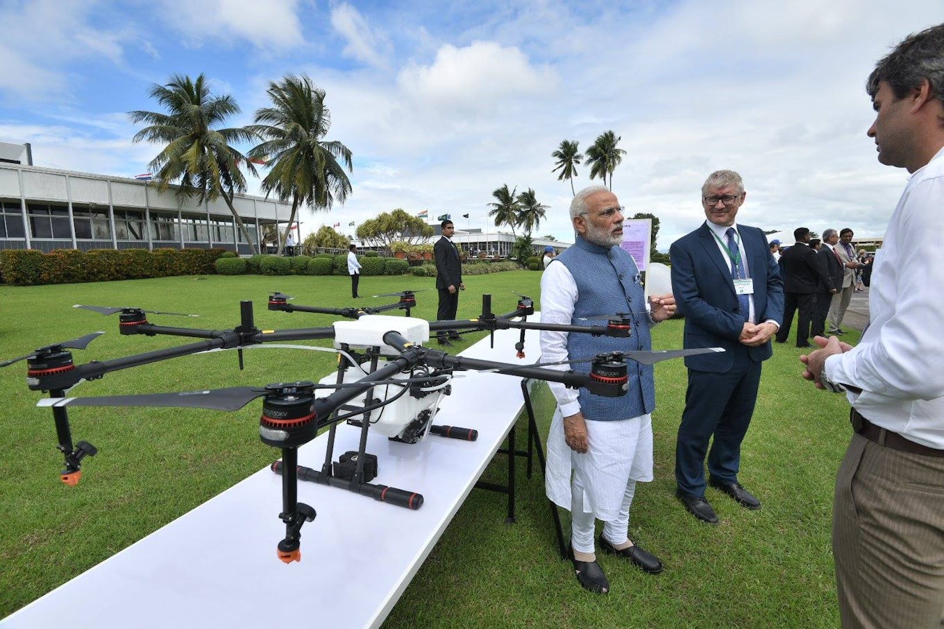 IRRI drone Prime Minister Narendra Modi