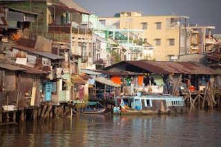 A slum area in southern Vietnam
