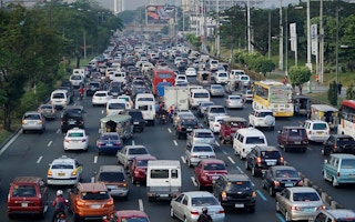 Traffic jam in Metro Manila
