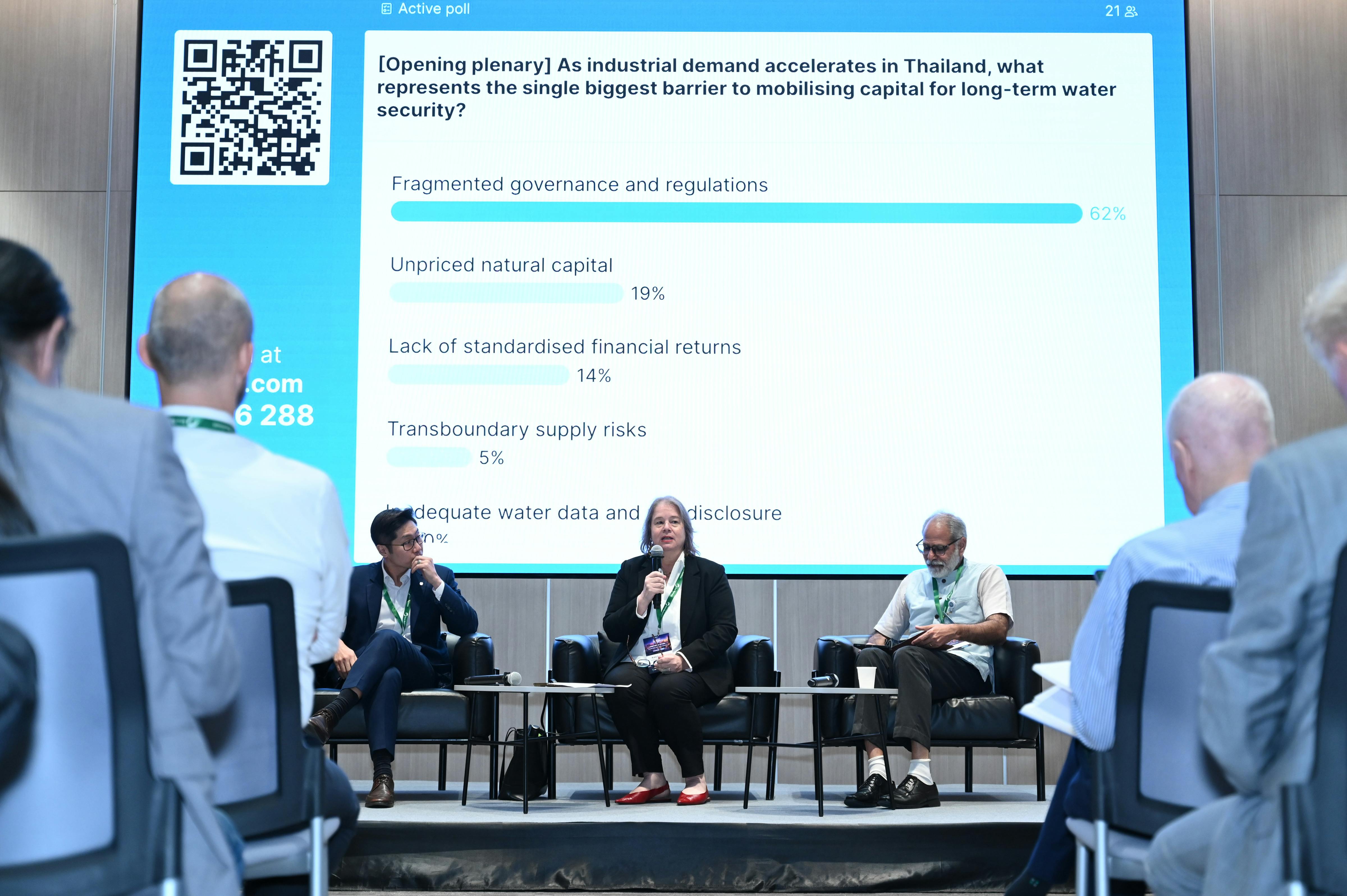 the opening plenary of Unlocking capital for sustainability Thailand, held in Bangkok on 23 September 2
