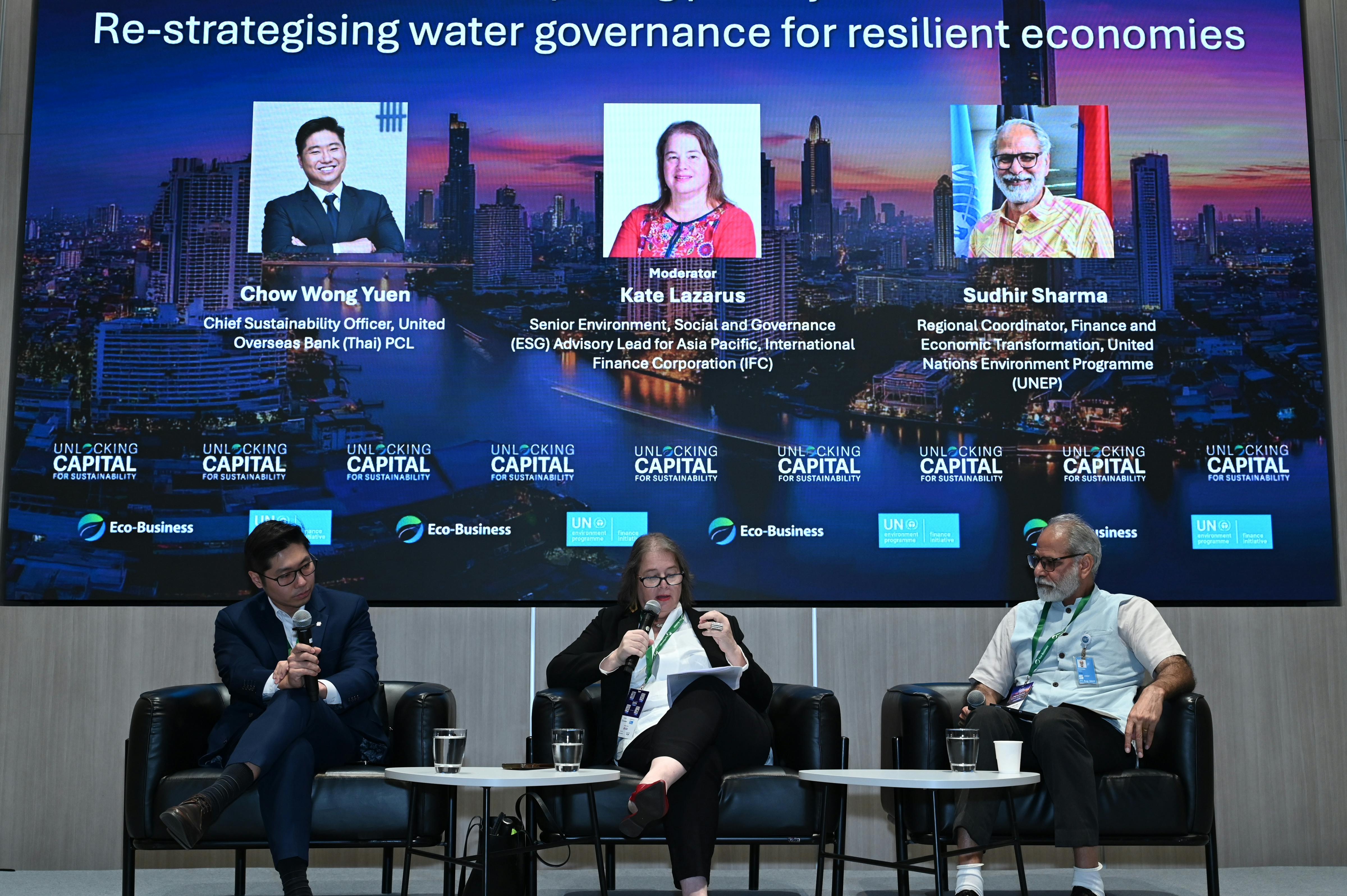 The opening plenary of Unlocking capital for sustainability Thailand, held in Bangkok on 23 Septembe