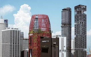The Singapore cityscape