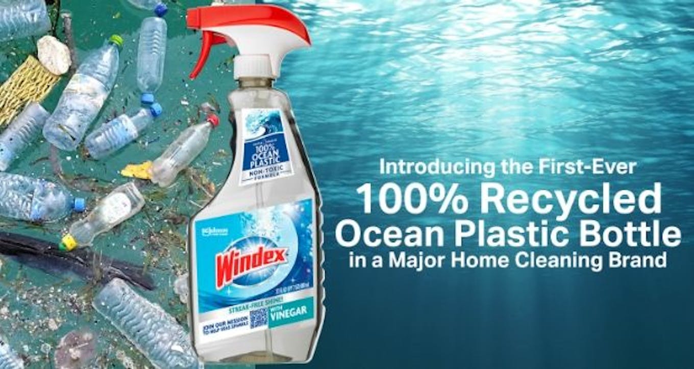 An advertisement for Windex window cleaner