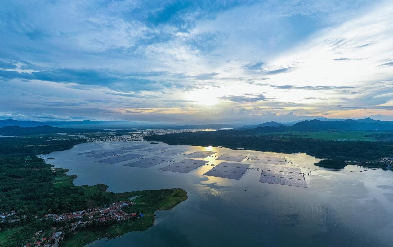 Cirata floating solar plant in West Java