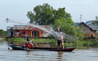Fishermen in South Kalimantan, Indonesia