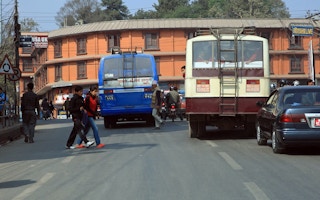 Traffic in Kathmandu, Nepal