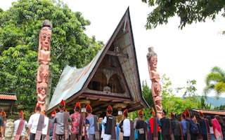 Indigenous community gathers in Sumatra 