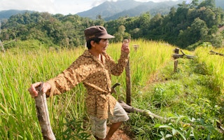 farmer in East Kalimantan, Indonesia