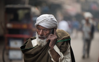 Man_On_Phone_Delhi_India