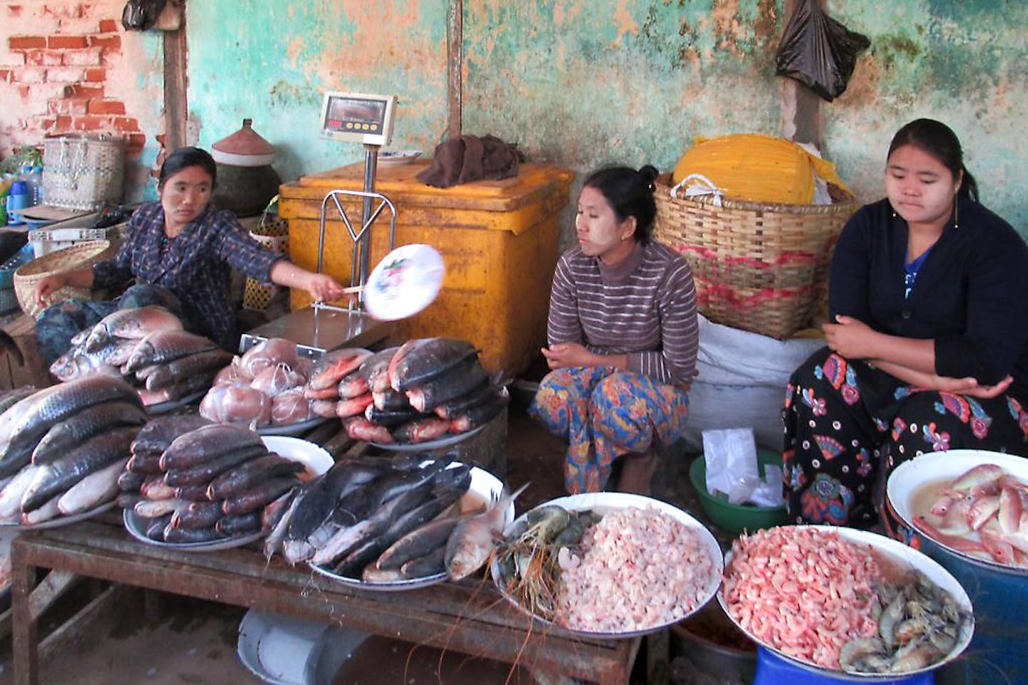fish market myanmar