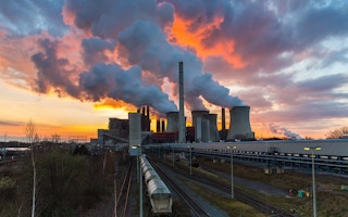 A lignite power plant in Germany