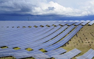 A solar farm.