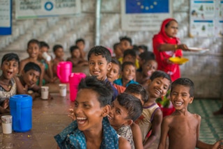 Rohingya refugee children hunger