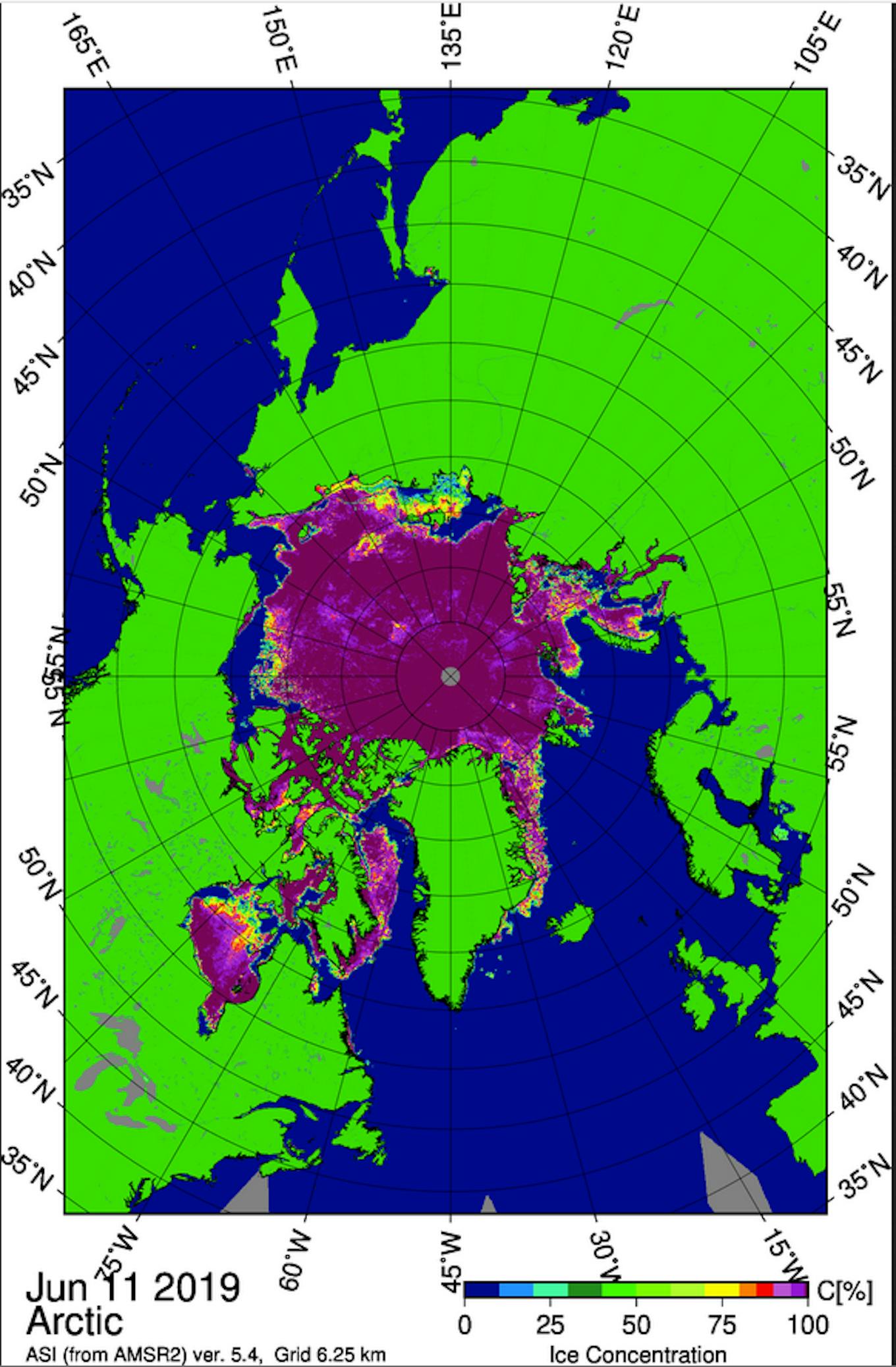 arctic extent map 2