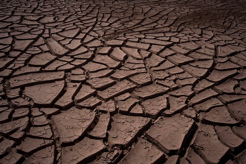 Cracked earth; climate crisis