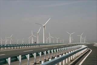 Dabancheng wind farm in China's Xinjiang province