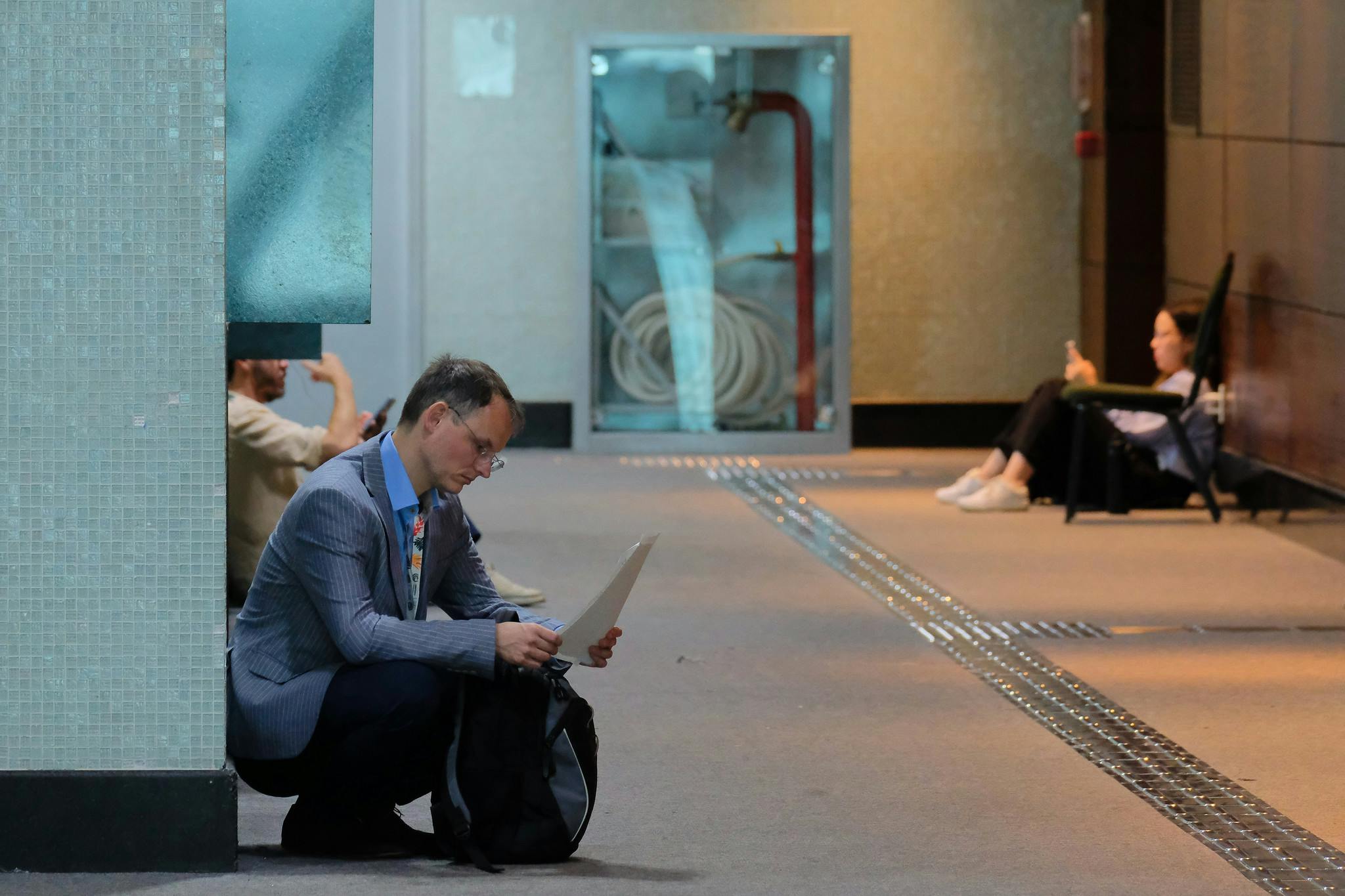 COP30 attendees waiting
