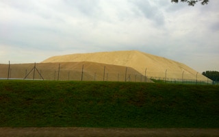 Singapore's sand stockpile