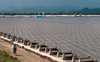 Solar power plant, Central Thailand, energy transition