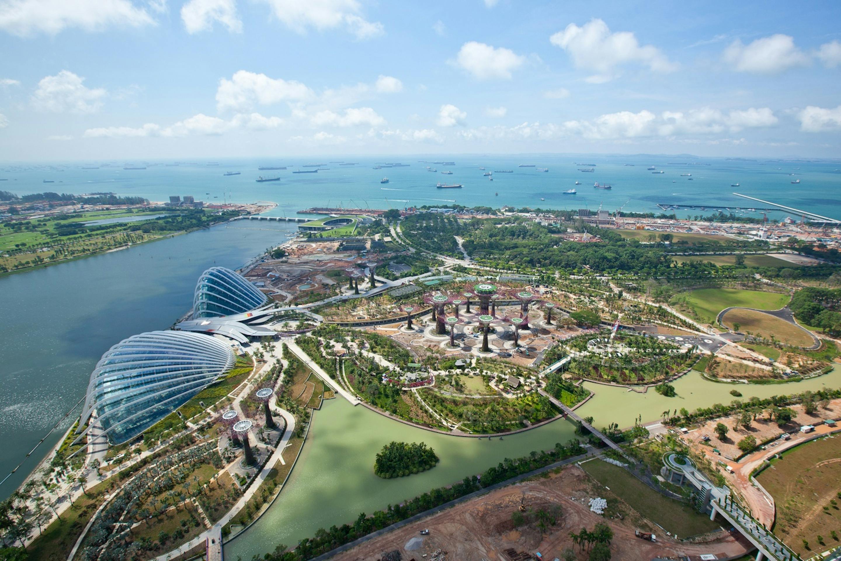 The billion-dollar Gardens by the Bay project is built on 101 hectares of land in Marina Bay, the heart of Singapore's Central Business District.