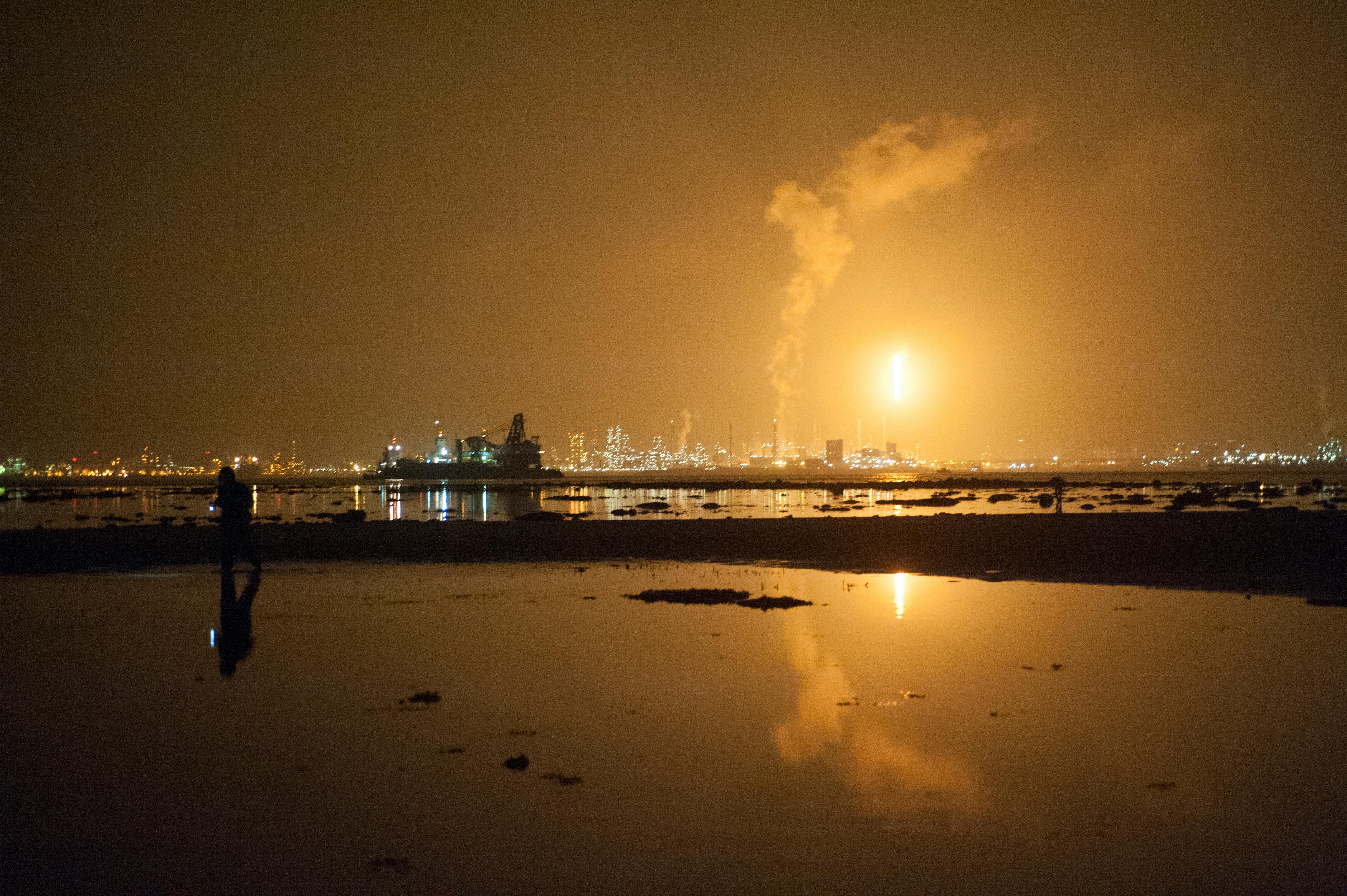 Jurong island flaring