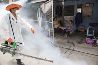 Dengue prevention_mosquito fogging_thailand
