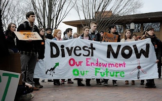 student activism divestment at tufts university