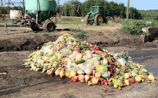 food waste piling up