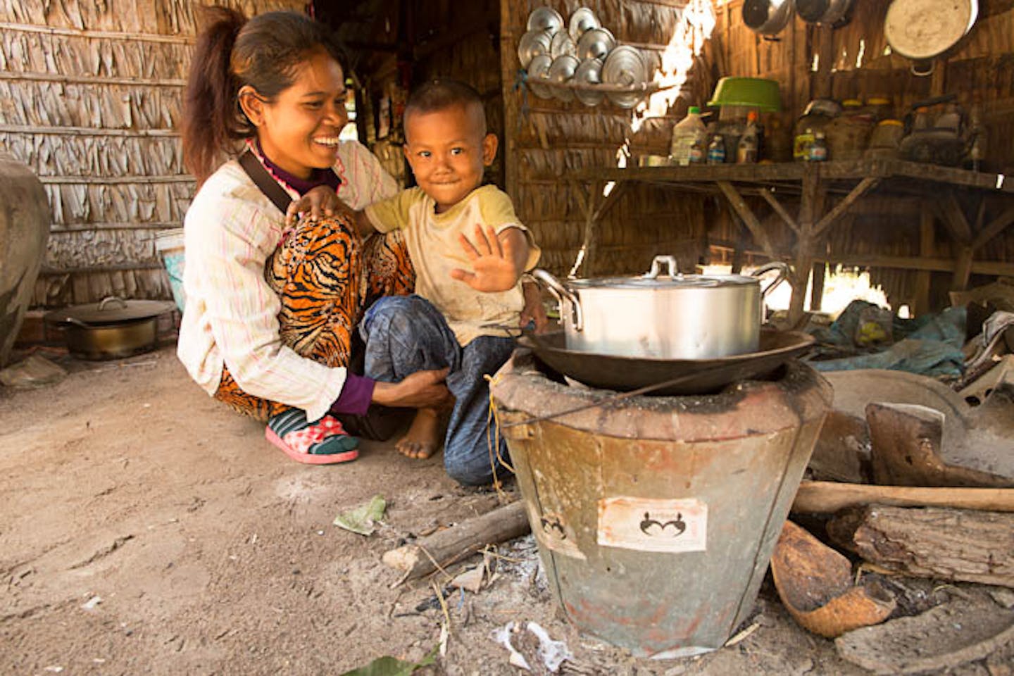 charcoal burning cooking