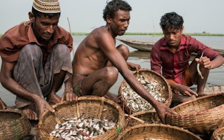 Fishermen in Sunamganj, Bangladesh