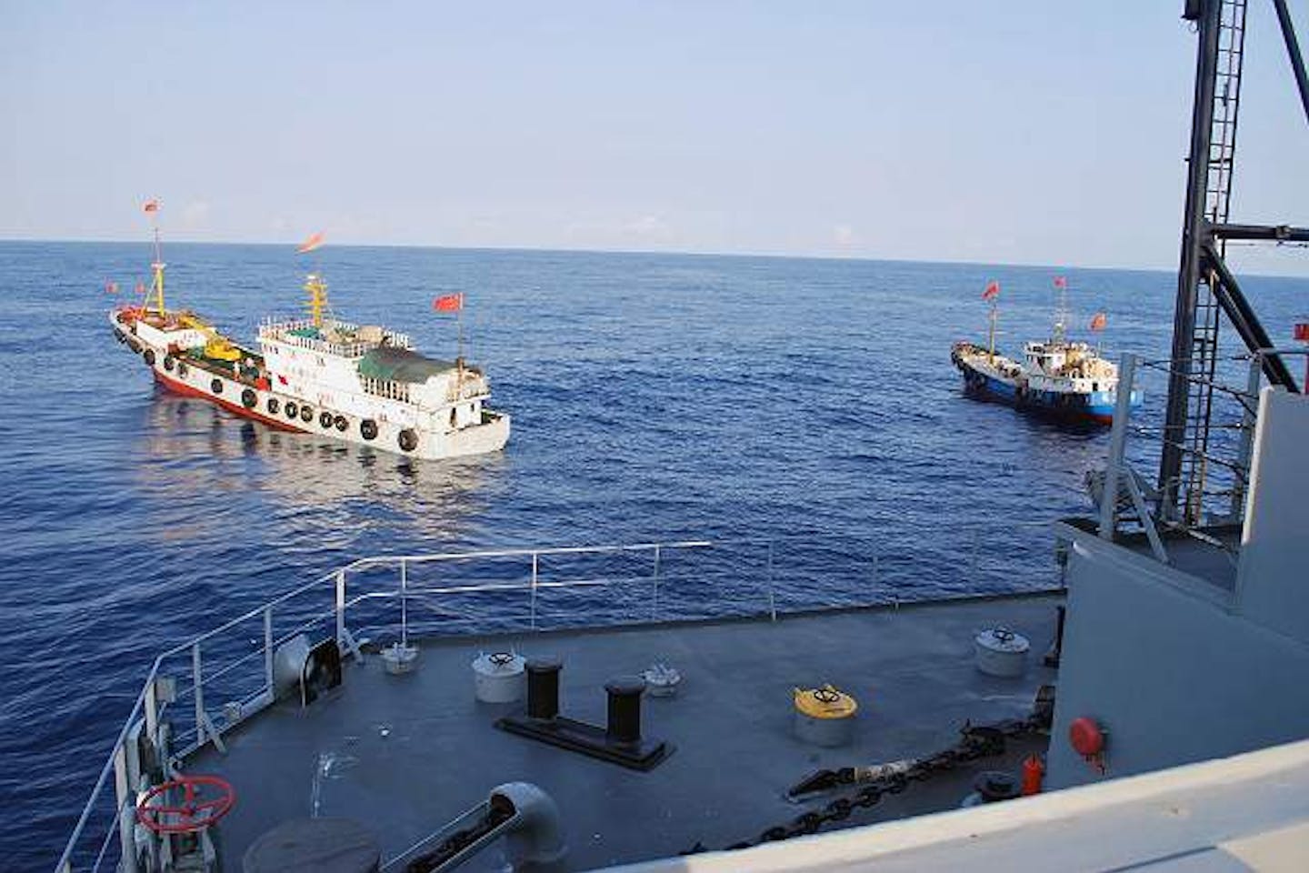 Chinese fishing trawlers