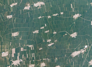 Farming in China seen from satellite
