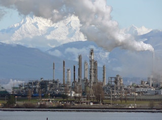 The Anacortes oil refinery in Washington, United States