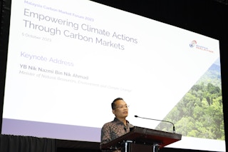 Nik Nazmi Malaysia Carbon Markets Forum