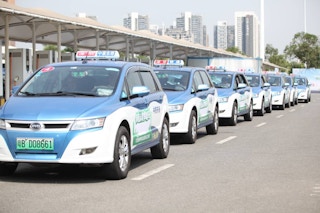 BYDE electric taxis in China