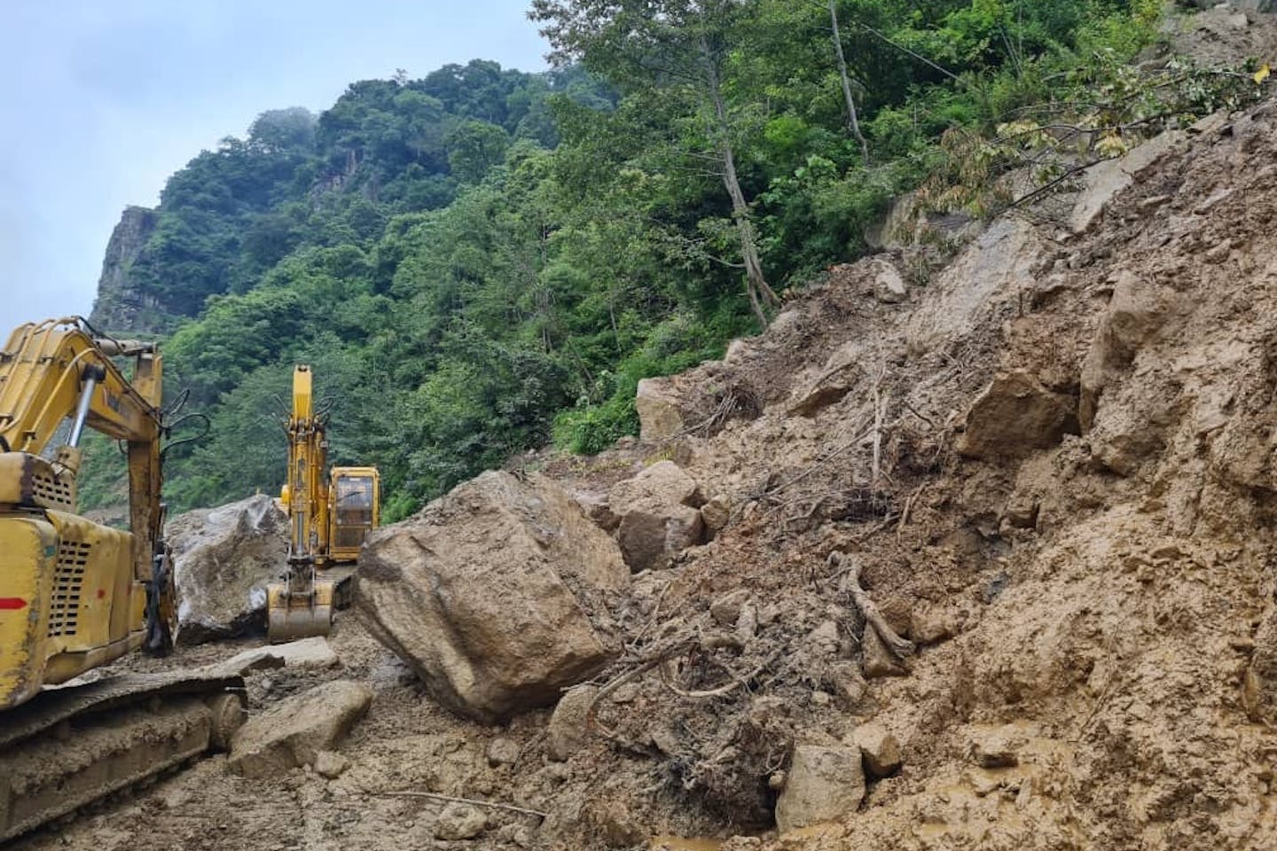 Landslide in Bhutan on July 2021